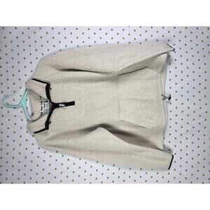 Victorias Secret Pink Fuzzy Teddy Bear Pullover Sweater jacket Large Fleece